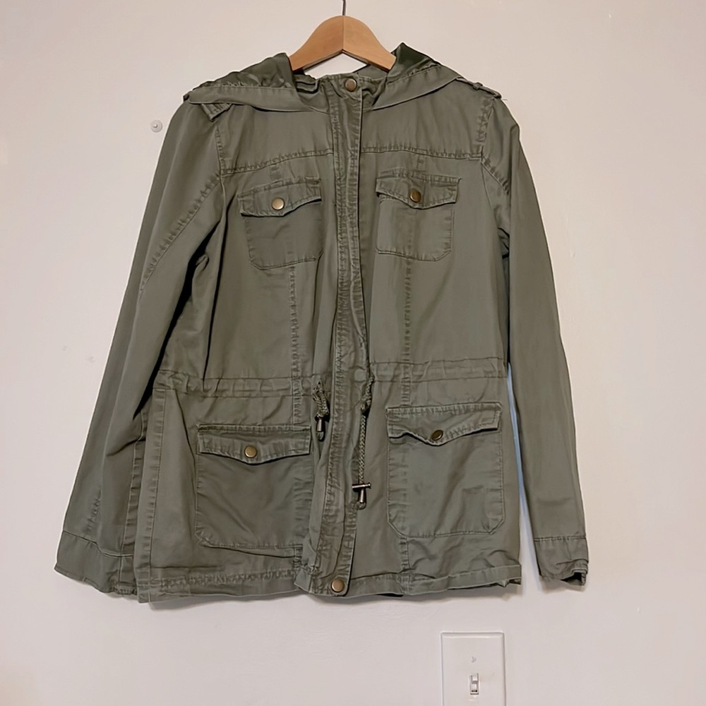 Women’s Olive Green Windbreaker Jacket